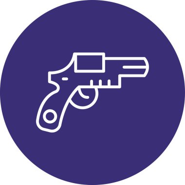 silah simgesi, vektör illüstrasyonu