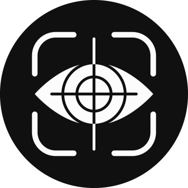 Göz hedef simgesi, basit biçim