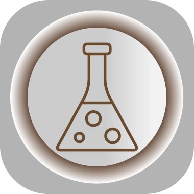 Benzersiz Kimyasal Kapsül Vektör Satırı Simgesi