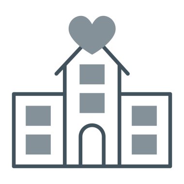 Heart Home simgesini ana hatlarıyla oluşturma