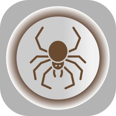 Örümcek ikonu vektör illüstrasyonu