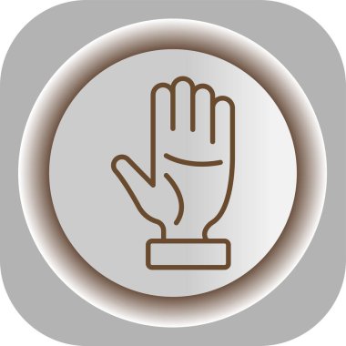 El simgesinin vektör illüstrasyonu