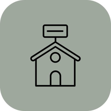 ev simgesi vektör illüstrasyonu