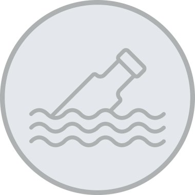 Okyanus ve deniz çizgisi ikonu, deniz ve dalga, su ikonu, doğrusal vektör işareti, beyaz arkaplanda doğrusal bir desen, bir dış hat ve