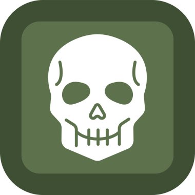 Kurukafa simgesi vektör illüstrasyonu