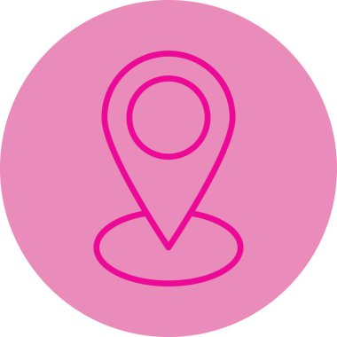 konum pin vektör simgesi modern basit vektör illüstrasyonu