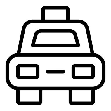 - Araba. Web simgesi basit illüstrasyon