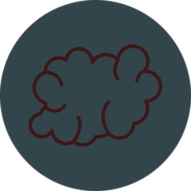 Bulut simgesi vektör illüstrasyonu