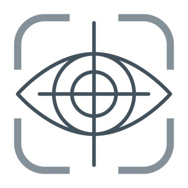 Göz simgesi vektör illüstrasyonu