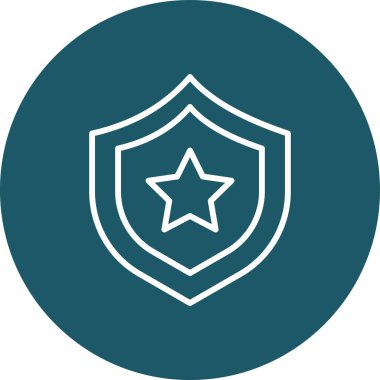 vektör kalkanı simgesi, basit vektör illüstrasyonu