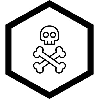 kafatası simgesi modada izole edilmiş arkaplan