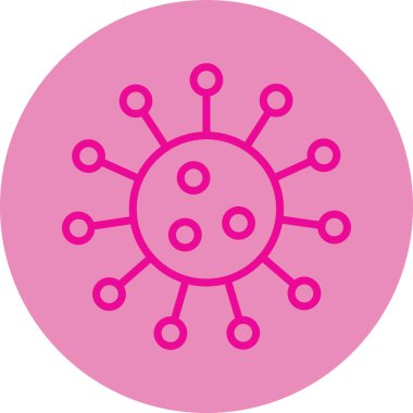 Virüs. Web simgesi vektör illüstrasyonu