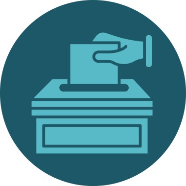 oy sandığı simgesi. vektör illüstrasyonu