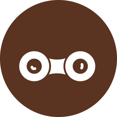 Çikolatalı kurabiye. Web simgesi basit illüstrasyon