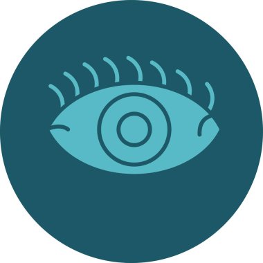 Göz simgesi vektör illüstrasyonu