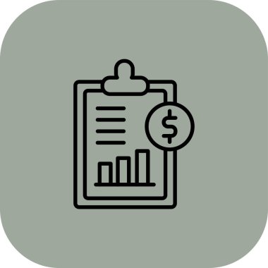 İş ve finans simgesinin vektör illüstrasyonu