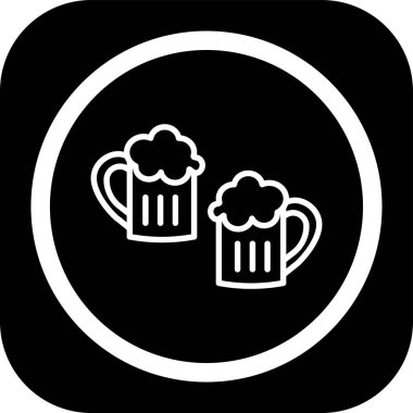 bira ikonu vektör illüstrasyonu