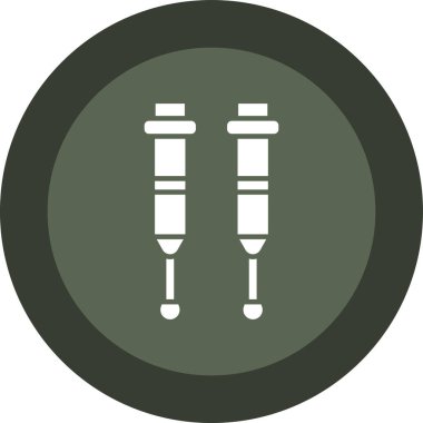 Askeri işaretin vektör simgesi