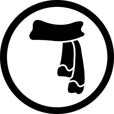 giyim modası elbise simgesi ana hatlar biçiminde