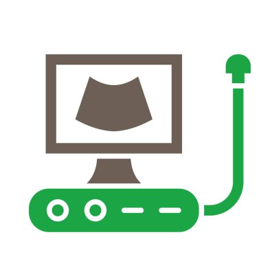 bilgisayar izleme simgesi, vektör illüstrasyonu