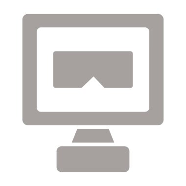 bilgisayar izleme simgesi, vektör illüstrasyonu