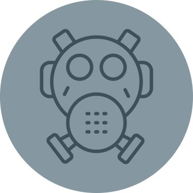 Maske. Web simgesi basit illüstrasyon