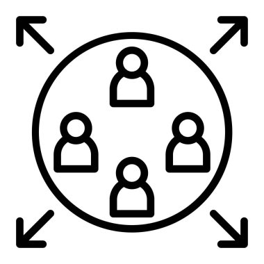 İnsan simgesinin vektör illüstrasyonu