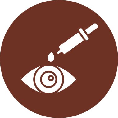 Göz simgesinin vektör illüstrasyonu