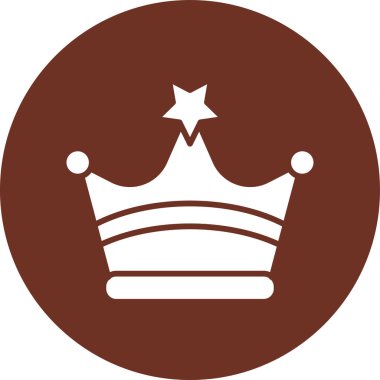 Taç ikonu. düz biçim