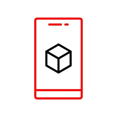 vektör cep telefonu simgesi, illüstrasyon