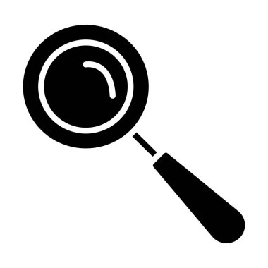 Beyaz arkaplanda büyütme cam simgesi