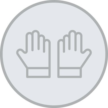 Bir insan el simgesinin vektör illüstrasyonu