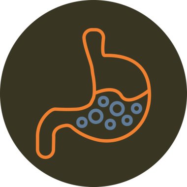 Tıbbi özelliği olan bir simgenin vektör illüstrasyonu