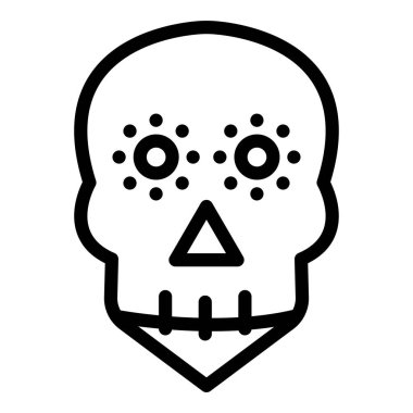 ölü kafatası çizgisi simgesi