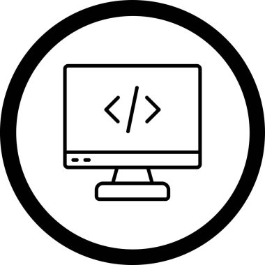 Web simgesi, basit vektör illüstrasyonu