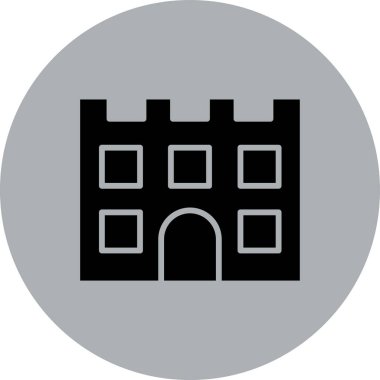 şato simgesi modada izole edilmiş arkaplan