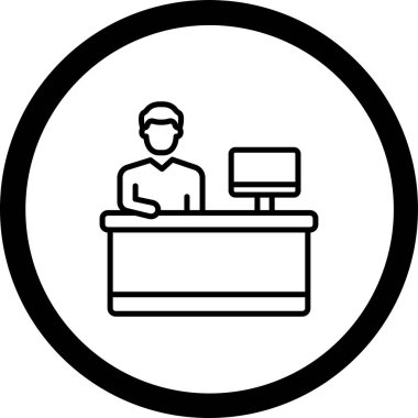 Bir bilgisayarın vektör illüstrasyonu