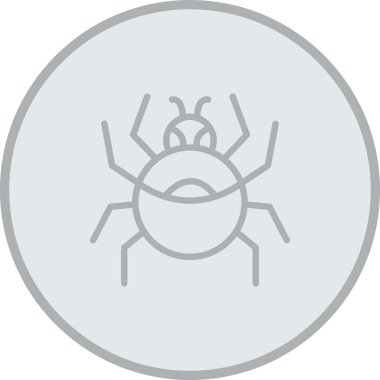 vektör örümcek simgesi çizimi