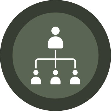 Ağ simgesi. Bu düz yuvarlak kare düğme yeşil ve gri renkler kullanır ve beyaz bir arkaplanda izole edilir.