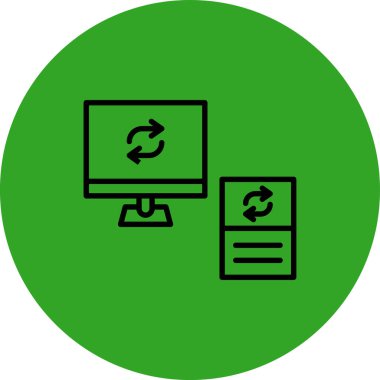 vektör lcd simgesi illüstrasyonu