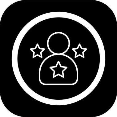 Bir insan yıldızının vektör illüstrasyonu