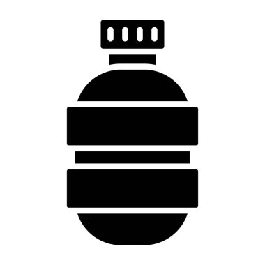 Bir şişe simgesinin vektör illüstrasyonu