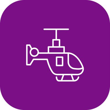Helikopter simgesi vektör illüstrasyonu