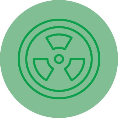 Eşsiz Radyasyon Vektör Satırı Simgesi