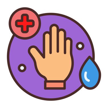 El yıkama vektörü simgesi