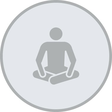 Lotus ikonu olan bir kadının vektör çizimi