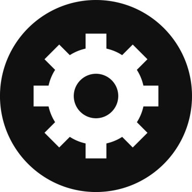 Vites düz yuvarlak vektör simgesi