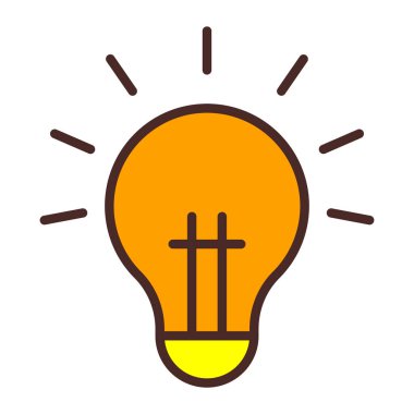 Ampul Simgesi, Vektör illüstrasyonu