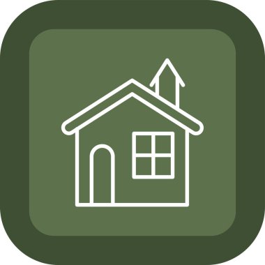 House web simgesi, vektör illüstrasyonu. Emlak sembolü 