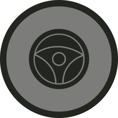 Araba simgesinin vektör illüstrasyonu